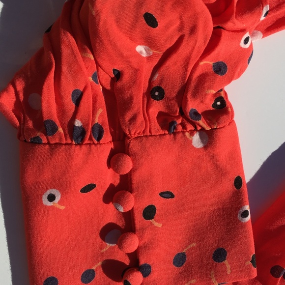 Free People Coryn Mini Dress Combo red 12 - Picture 5 of 7